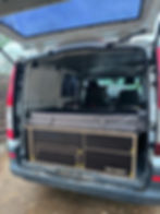 Camper box Vale, 1450 x 1200 x 450 mm, cu bucătarie și pat extensibil