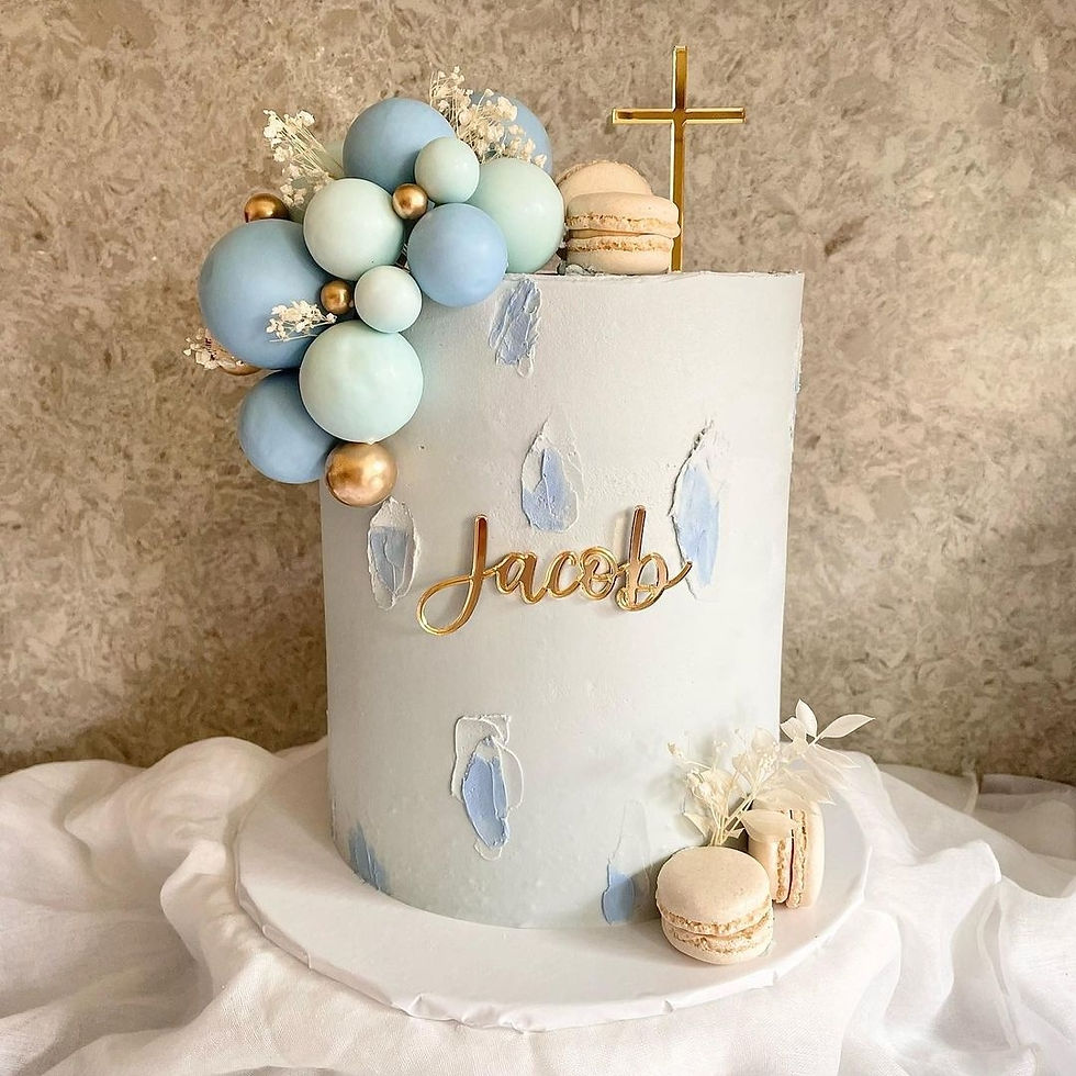 Thumbnail: Christening Cross Charm + Name