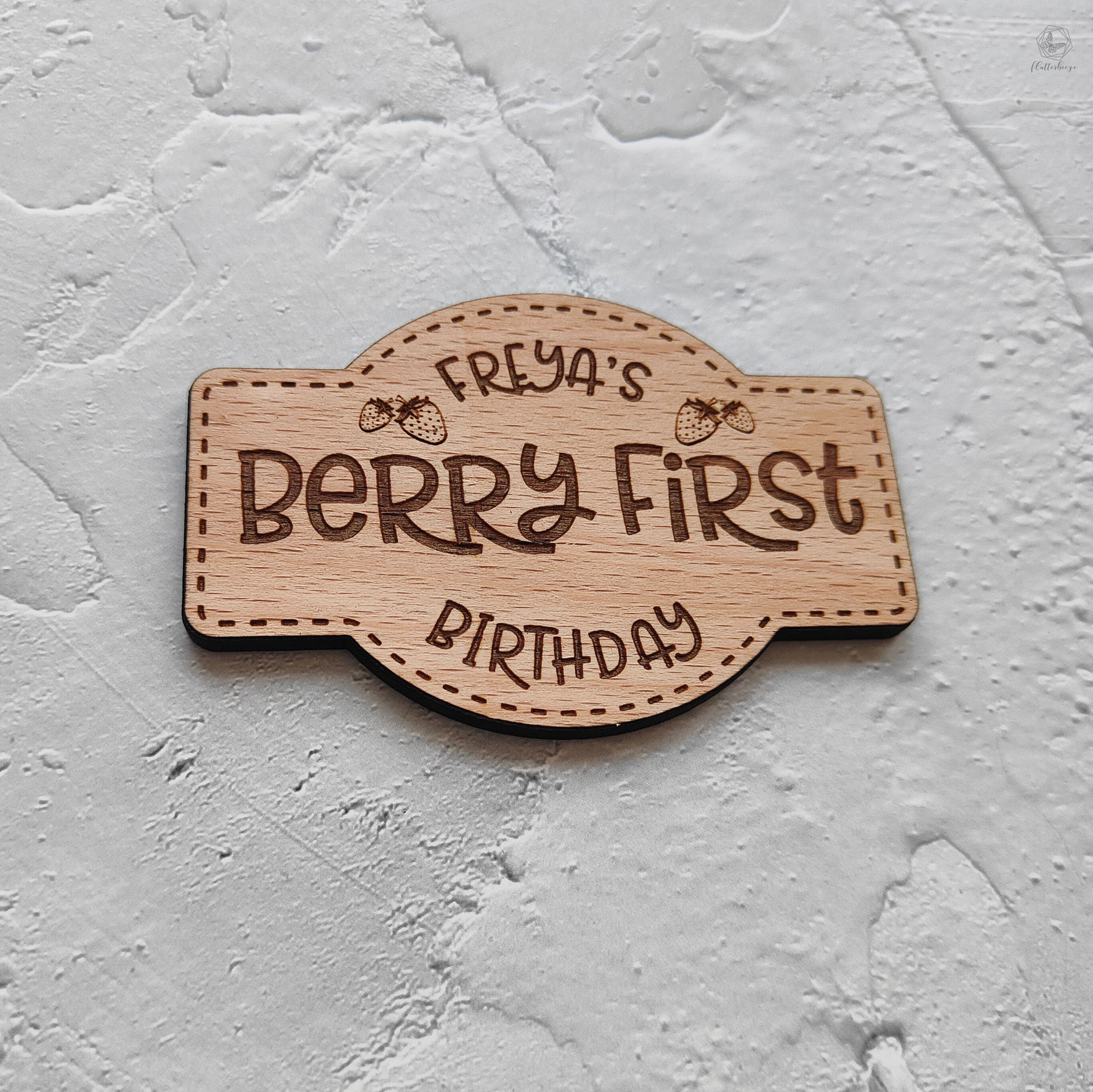 Jam Jar Label - cake charm