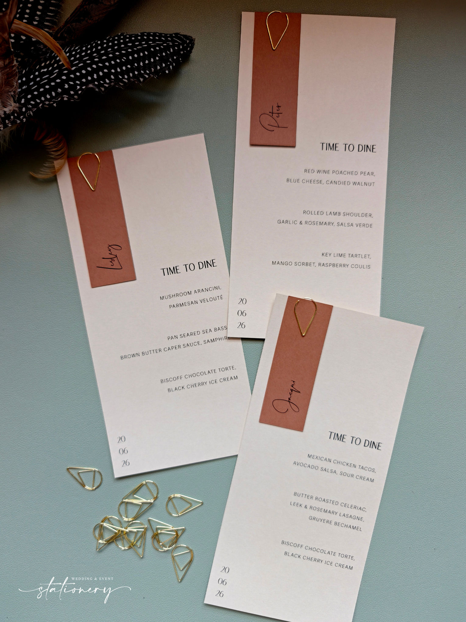 Oakley - Menu Cards