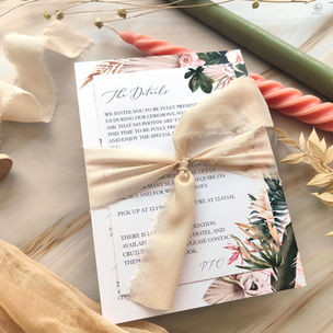 Neutral tones invitations