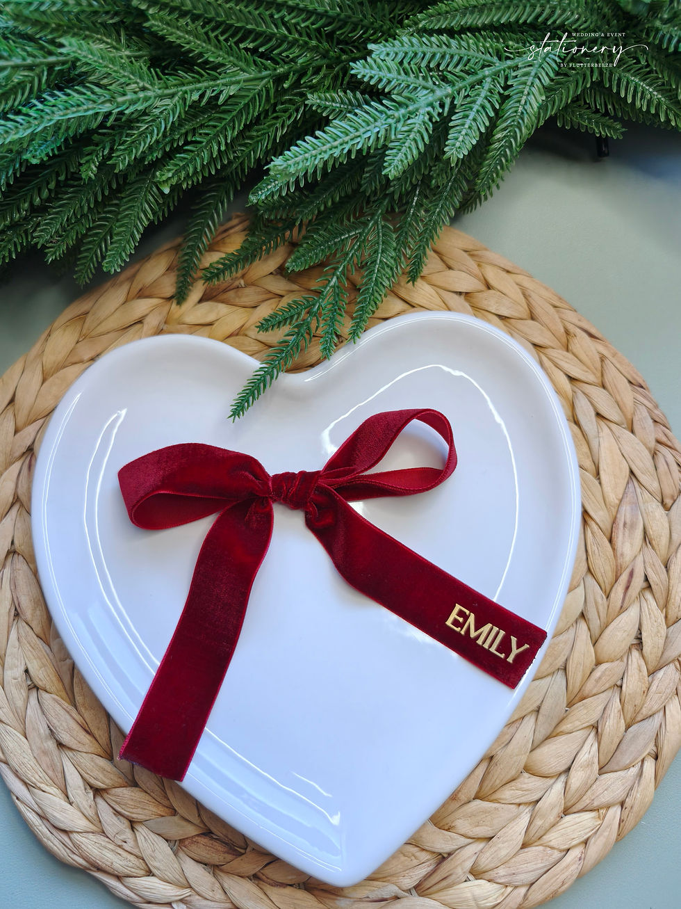 Thumbnail: Velvet Ribbon - Place name Bows