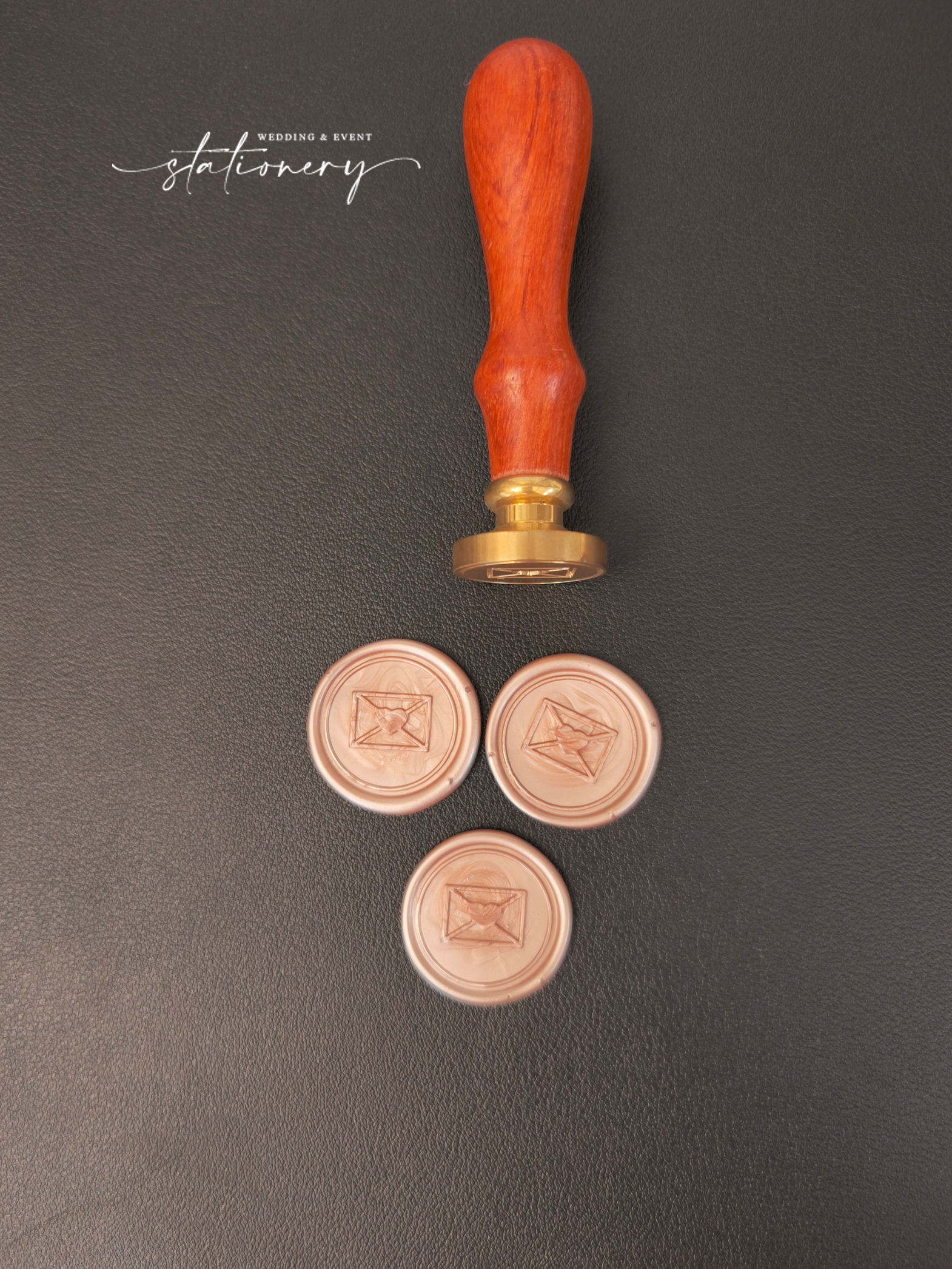 Envelope with Heart  - Wax seal