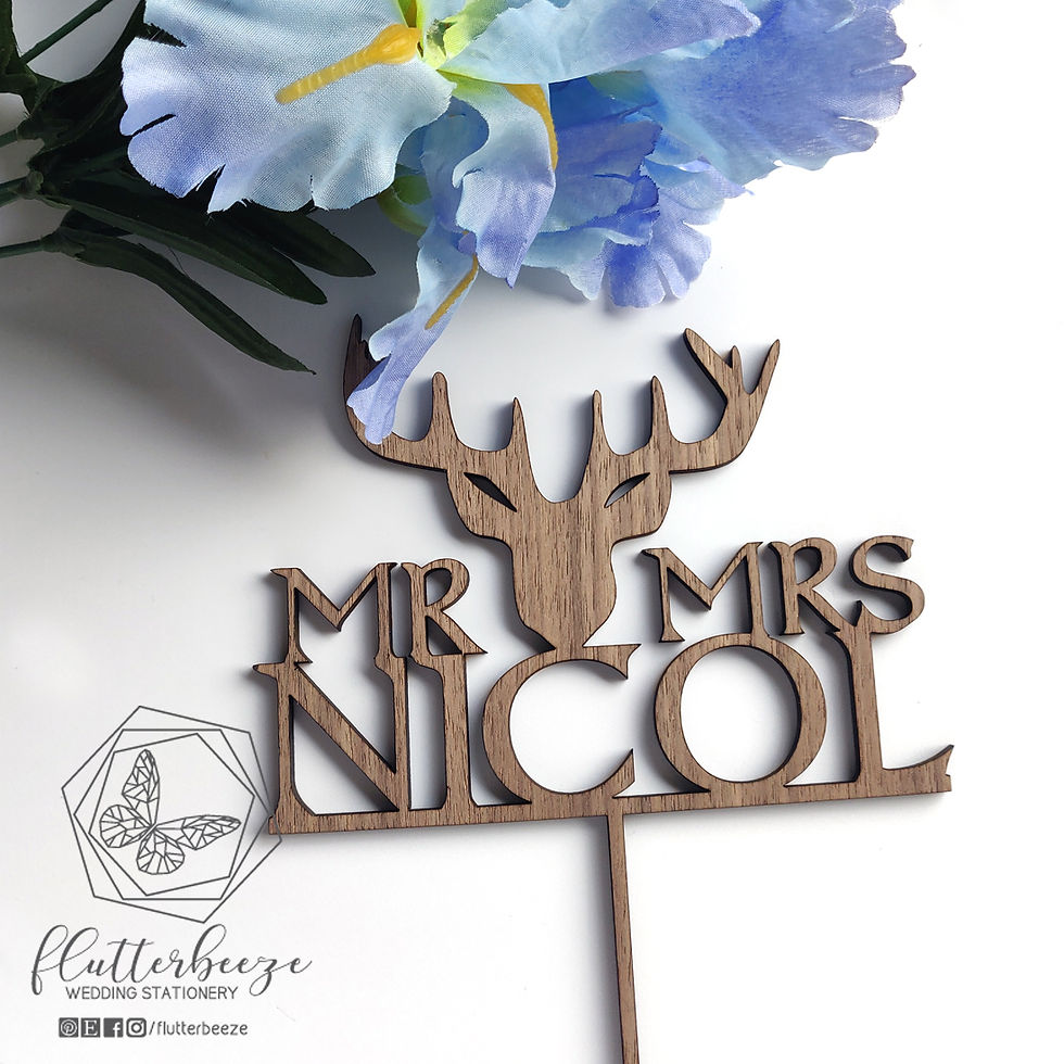 Thumbnail: Stag Cake Topper