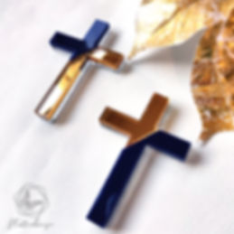 Two-colour Cross Charms