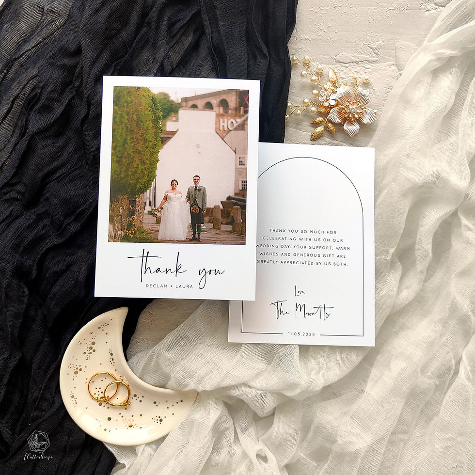 Thank you Wedding Card