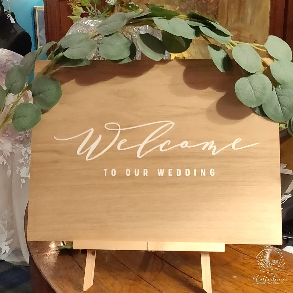 Thumbnail: Wooden Welcome Sign