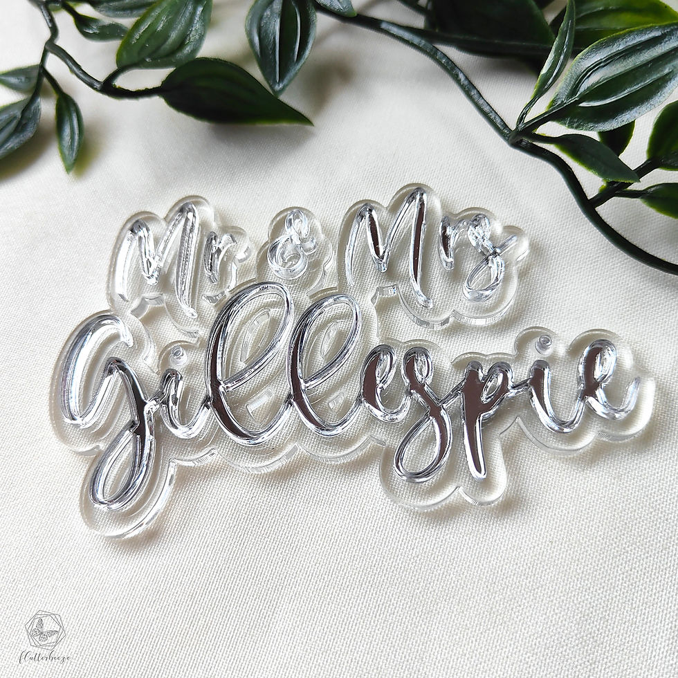 Thumbnail: Double layer cake name charm - Style 2