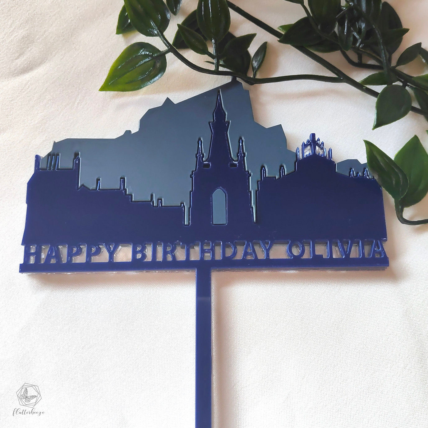 Edinburgh skyline Cake Topper