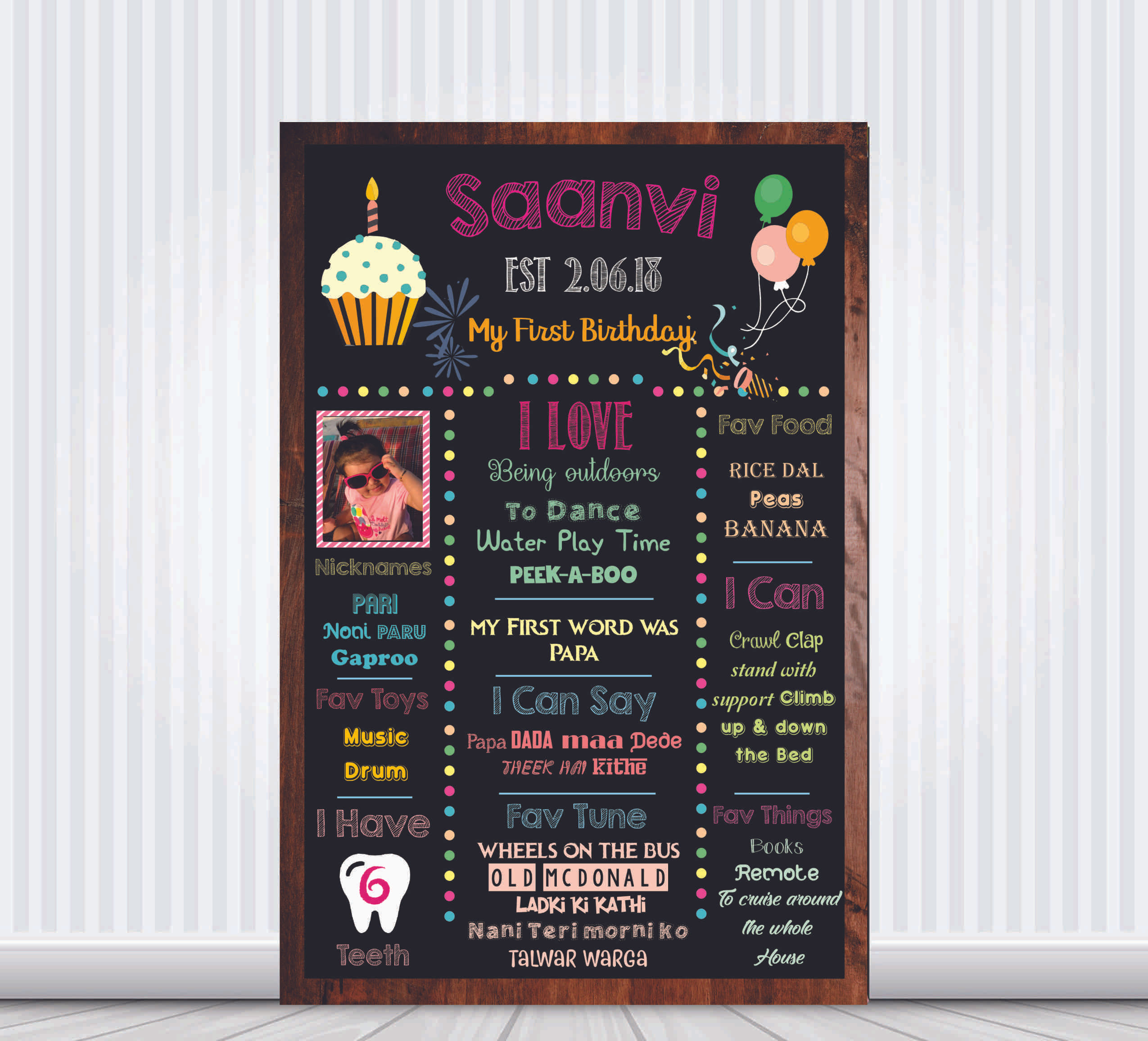 Classic Candy theme Birthday chalkboard / milestone poster