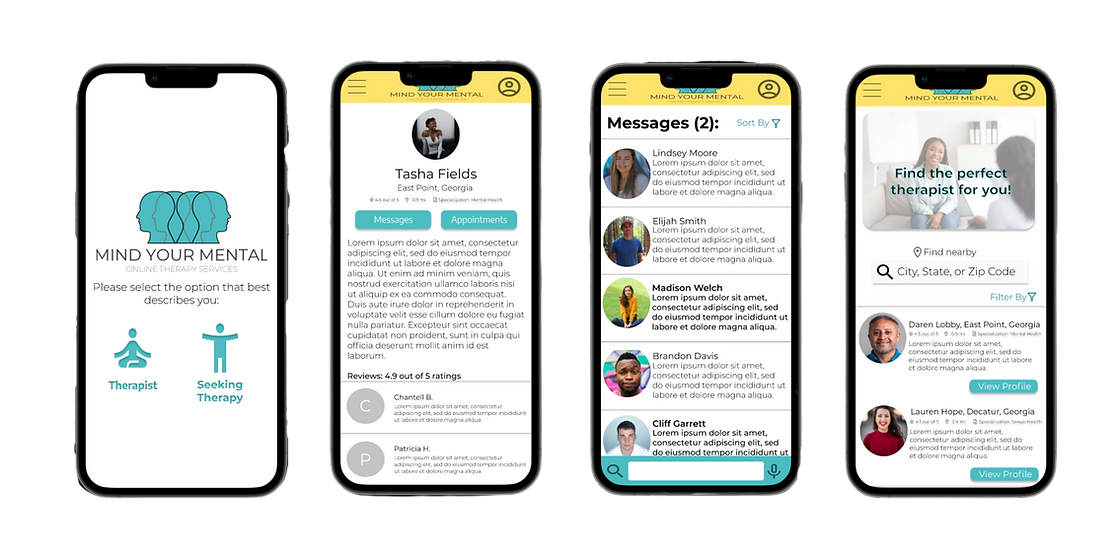 MindYourMental Mockups