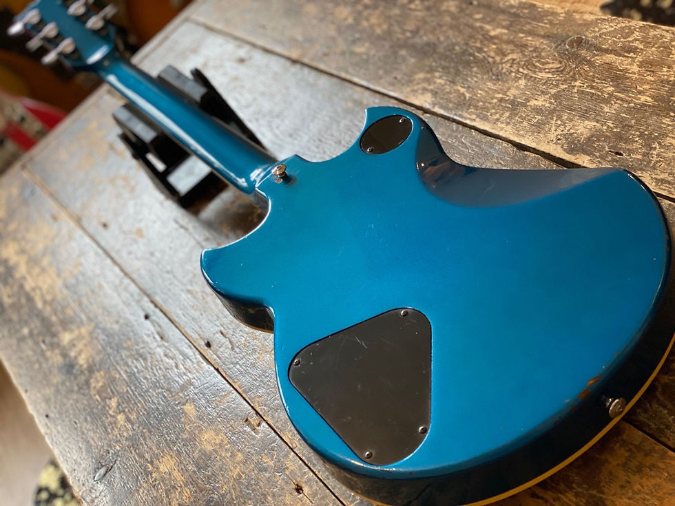 Thumbnail: Vintage 1982 Japanese Yamaha SG800s Factory Metallic Blue w/ Vintage Leatherette