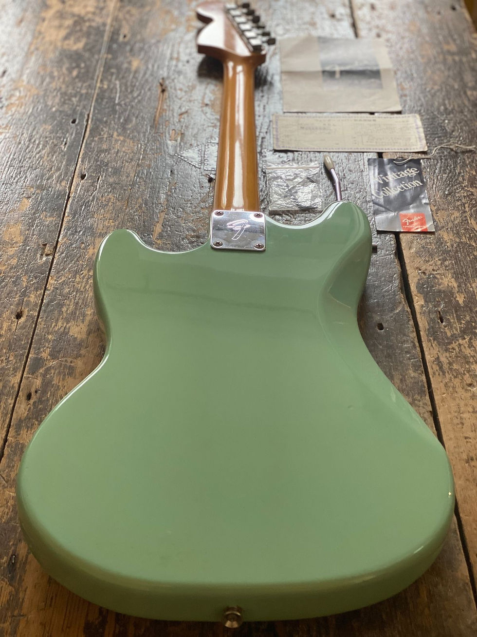 Thumbnail: Fender Grunge Era 1969 Reissue Mustang MIJ Sonic Blue 1993 with Case and Docs