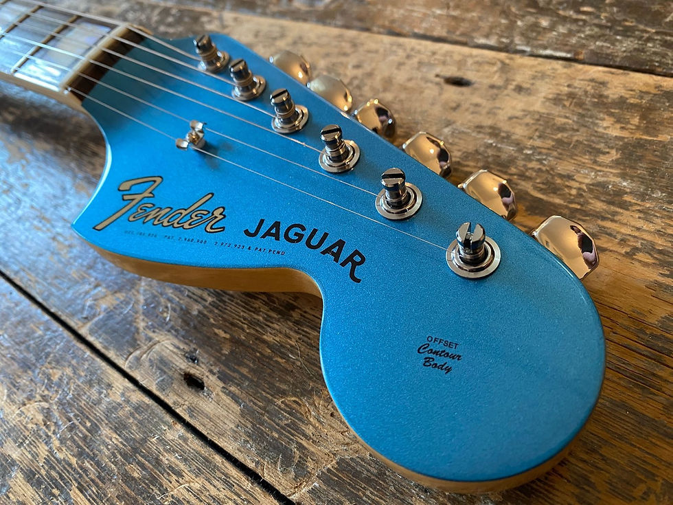 Thumbnail: Fender Japan Limited Edition Jaguar FSR Lake Placid Blue with Matching Headstock