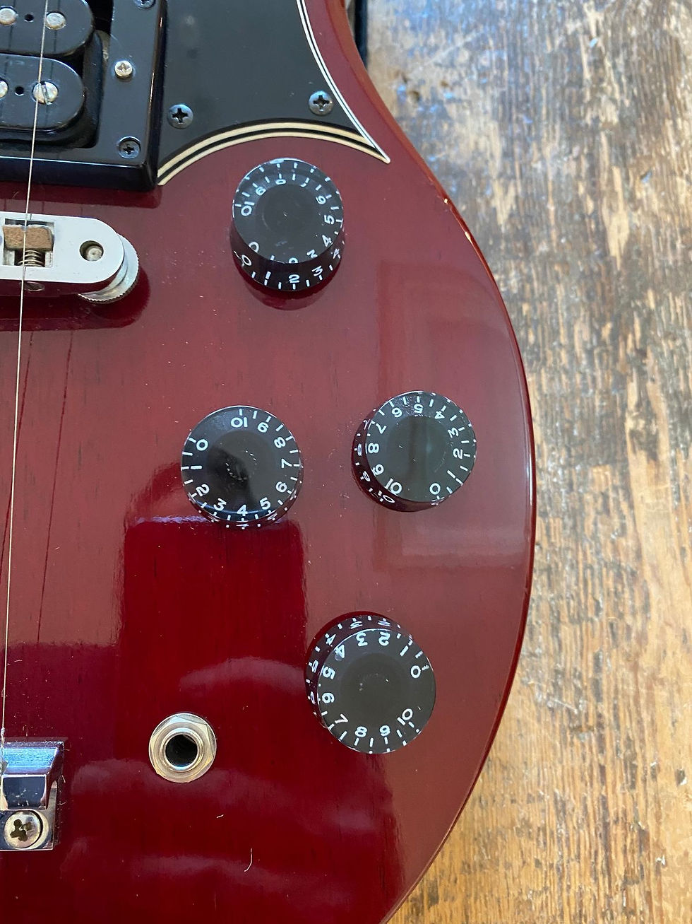 Thumbnail: Vintage 1979 Fernandes FSG-120 Double Neck W/OHSC Cherry Burny RSG-140 EDS-1275
