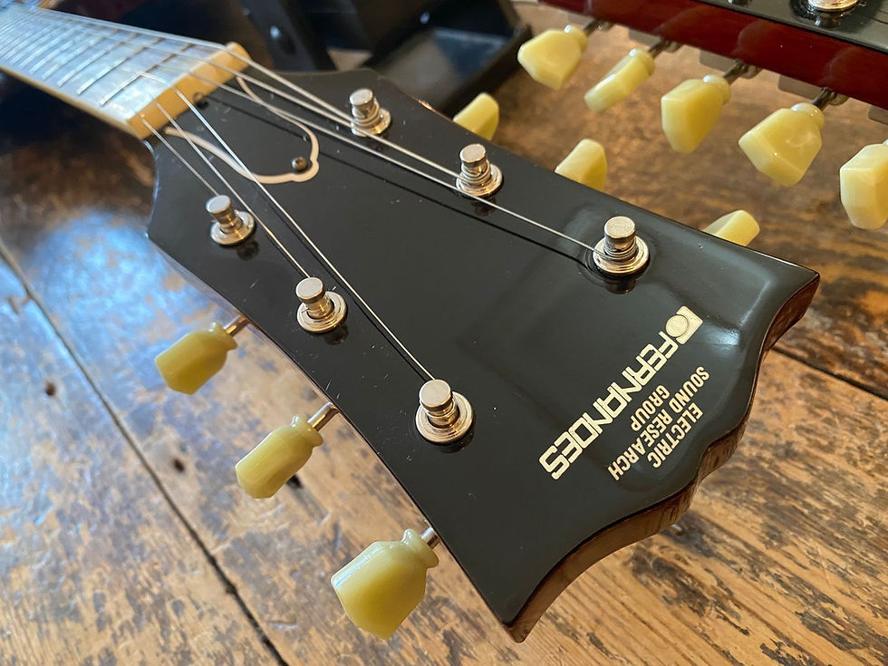 Thumbnail: Vintage 1979 Fernandes FSG-120 Double Neck W/OHSC Cherry Burny RSG-140 EDS-1275