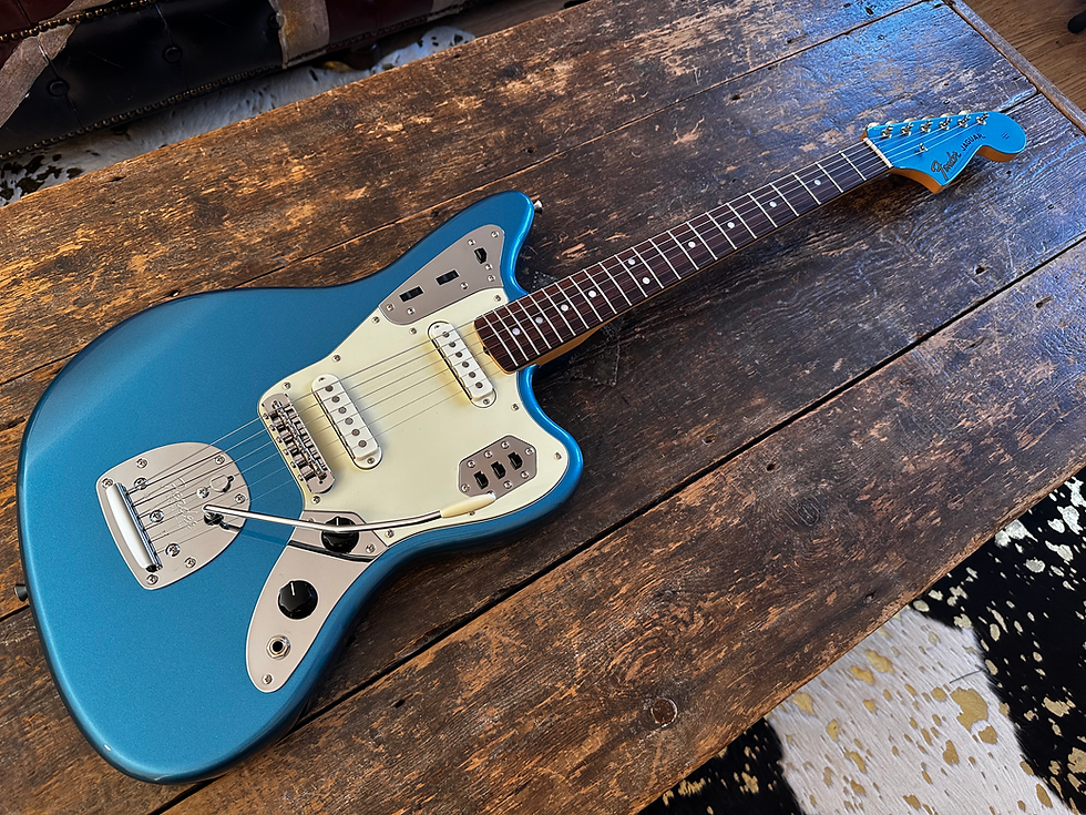 Thumbnail: Fender Japan Limited Edition Traditional 60's Jaguar FSR Lake Placid Blue w/ MH.