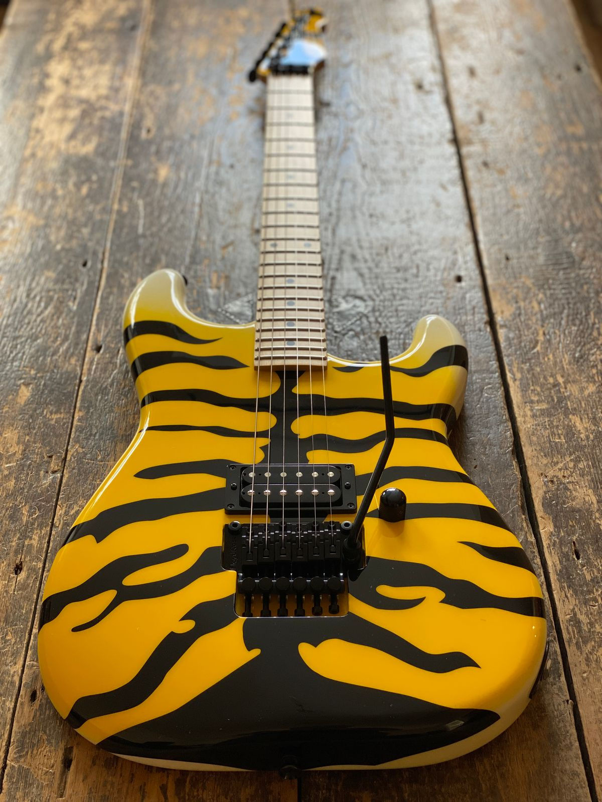 Edwards ESP Japanese 'E Yellow Tiger' Japan Only George Lynch