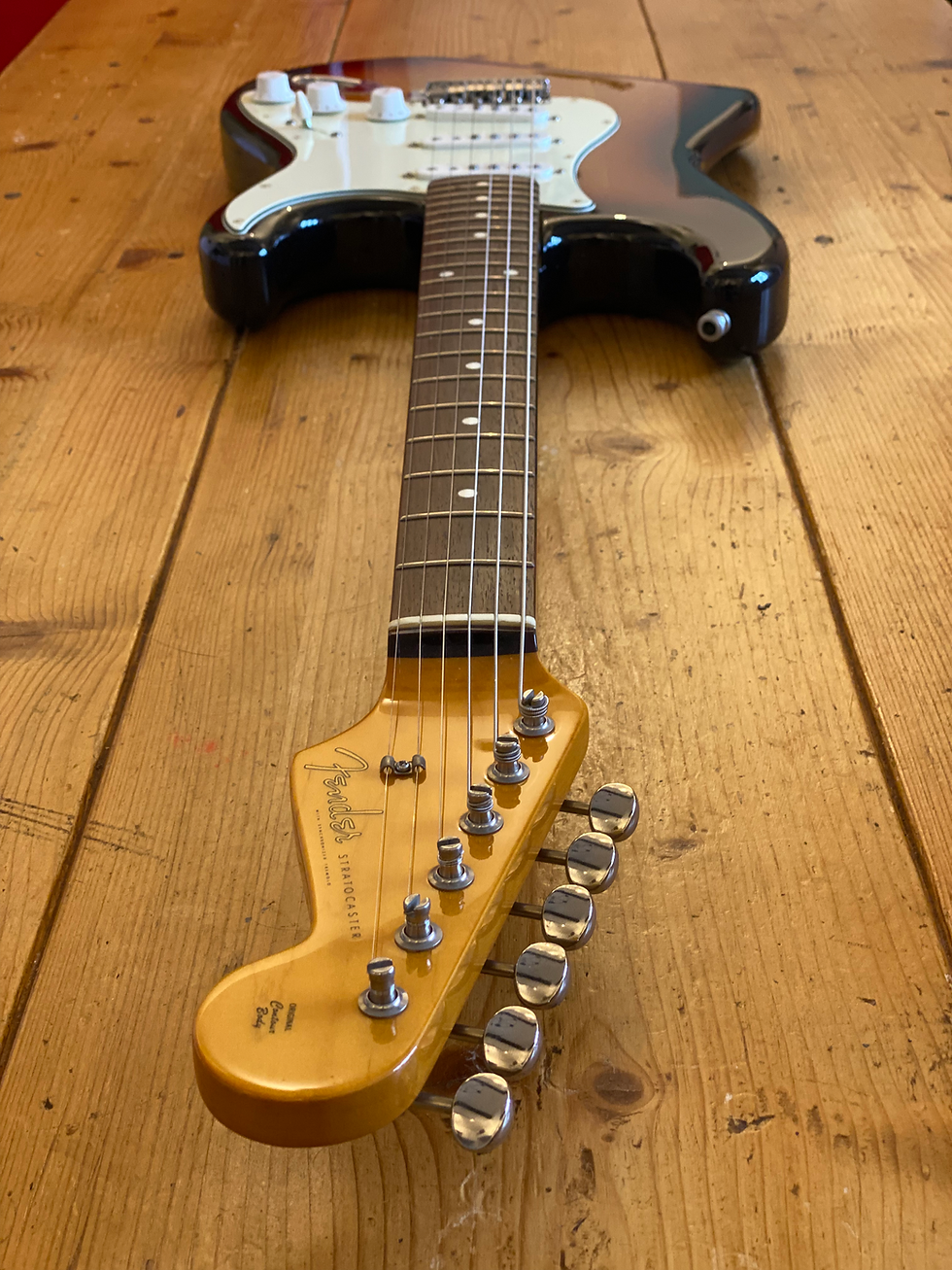 Thumbnail: Fender Stratocaster 1962 Reissue CIJ T-Serial Three Tone Sunburst