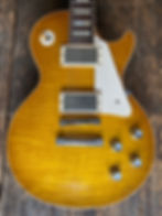 Thumbnail: Gibson Custom Shop Les Paul 1960 Historic Reissue Electric Guitar Lemon Burst
