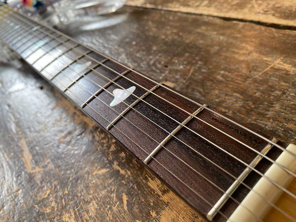 Thumbnail: Very Rare Museum Grade 1990's Japanese Teisco Spectrum 5 Acrylic with OHSC