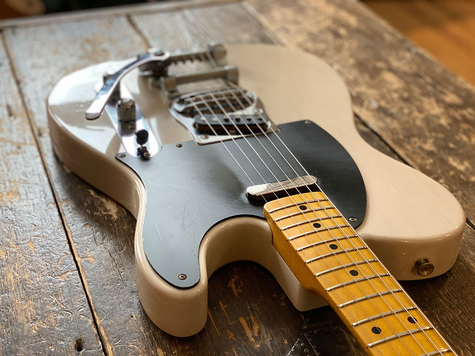 Thumbnail: Fender Japan Telecaster 1952 Reissue w/ Factory Bigsby 1999 Translucent Blonde