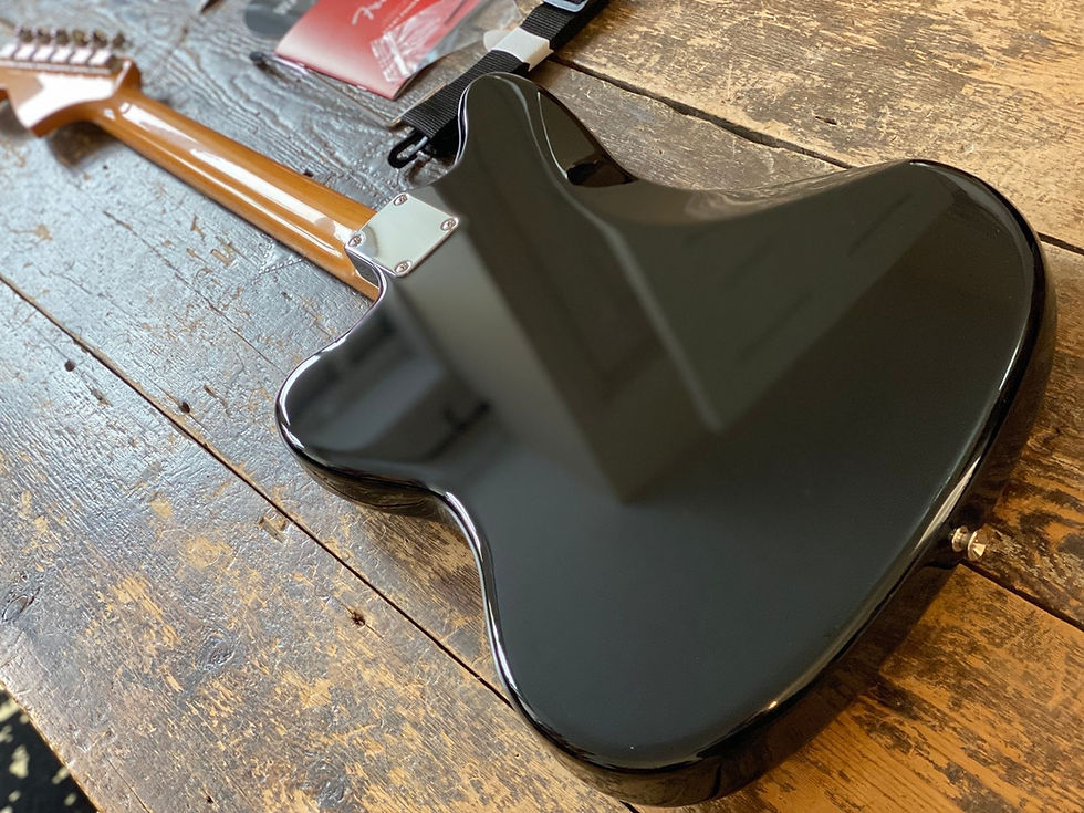 Thumbnail: Fender Japan FSR Alder Jaguar Reissue MIJ Piano Black w/ Anodised Pickguard MIJ