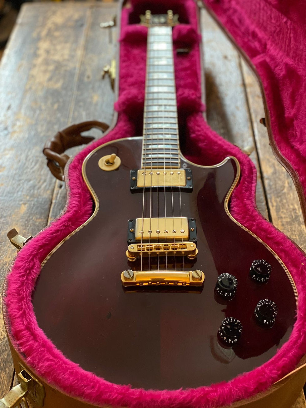 Thumbnail: Gibson Vintage 1997 Les Paul Custom Wine Red Yamano Export w/ Original Case