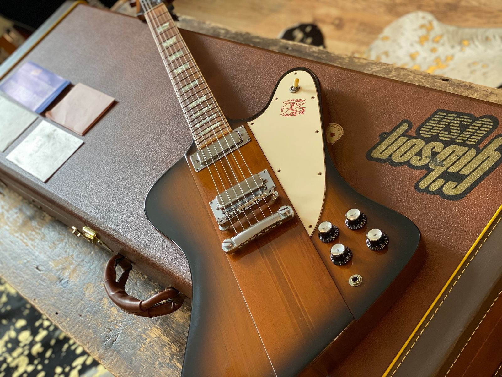Gibson 1993 Firebird V Vintage Sunburst Fully Original with OHSC