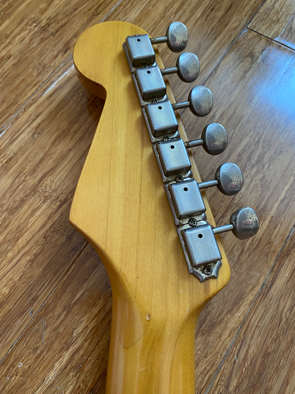 Thumbnail: Fender Japan 1957 RI Stratocaster Two Tone Sunburst CIJ O-Serial 1997 w/ US Pups