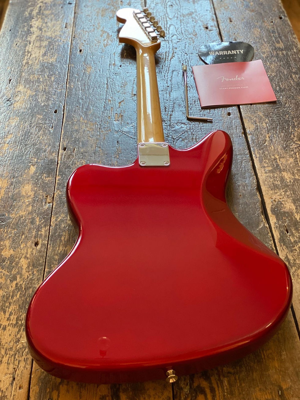 Thumbnail: Fender Japan 2025 FSR Alder Jaguar Reissue MIJ Candy Apple Red w/ Matching HS