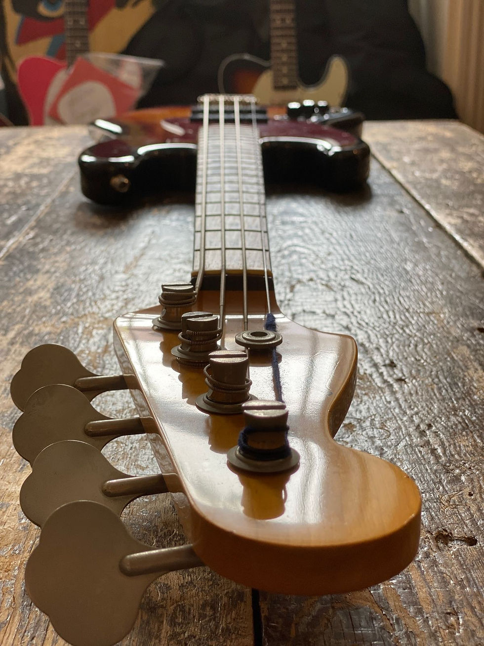 Thumbnail: LEFTY! Fender '62 Jazz Bass Left handed 1991 Three Tone Sunburst MIJ K-Serial
