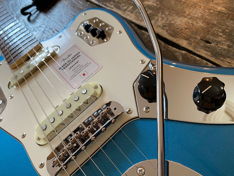 Thumbnail: Fender Japan Limited Edition Jaguar FSR Lake Placid Blue with Matching Headstock