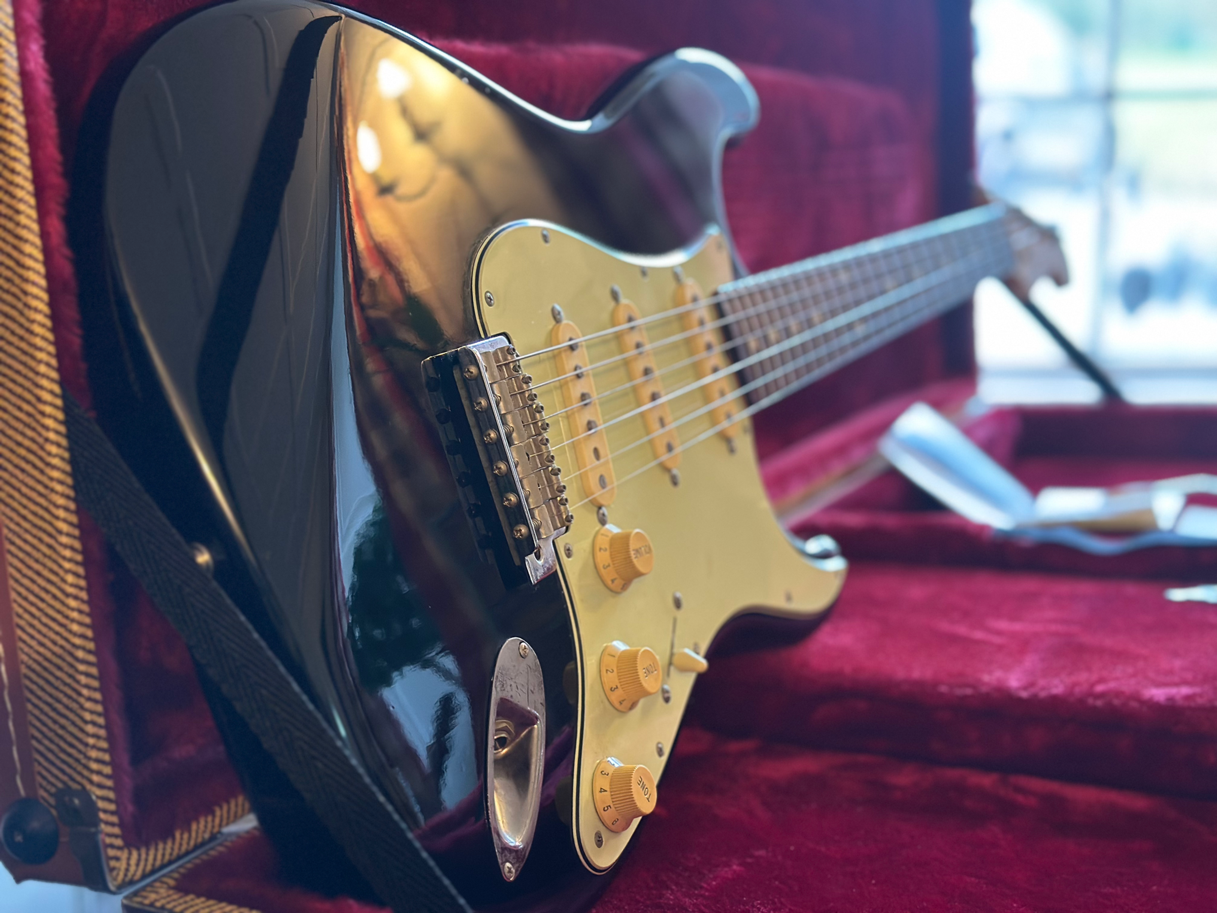 Fender Stratocaster Japan 1962 RI Piano Black Tex Specials CIJ N-Serial w/ Docs