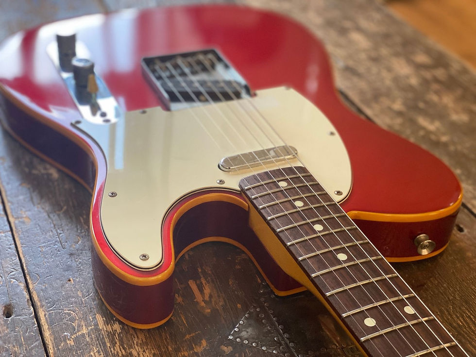 Thumbnail: Vintage 1991 Fender Japan Telecaster 1962 RI FujiGen Built Candy Apple Red
