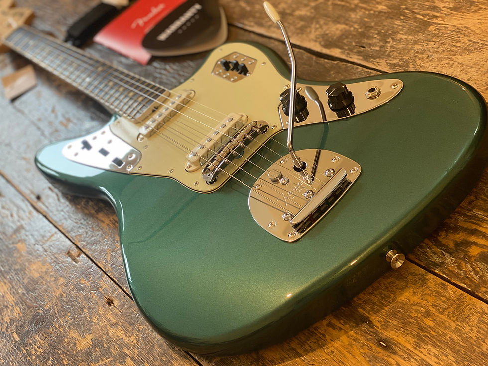 Thumbnail: Fender Japan Limited Edition Jaguar FSR Sherwood Green USA Pickups, Alder Body
