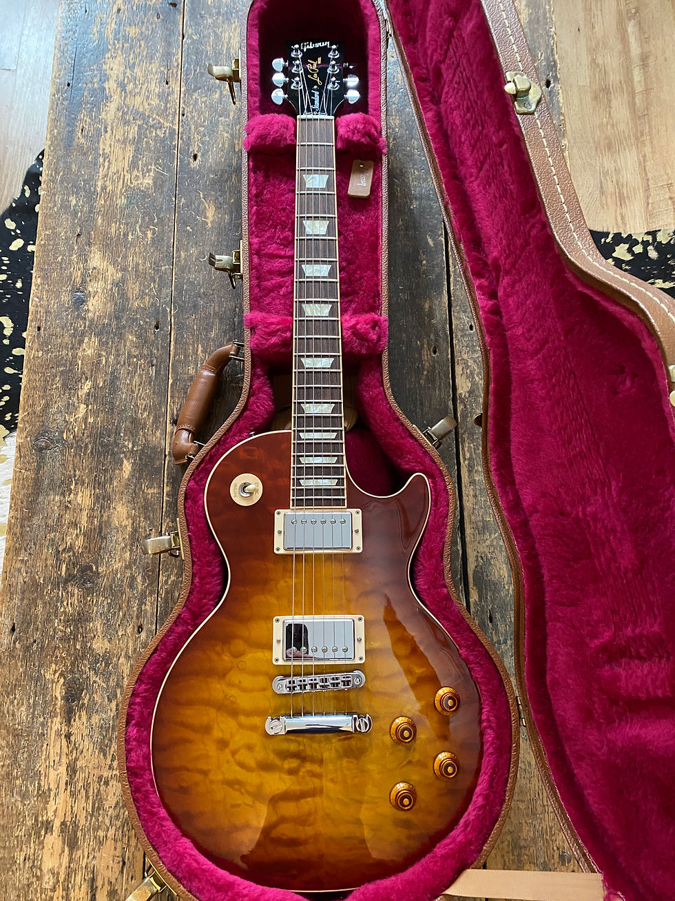 Thumbnail: Gibson Les Paul Standard Premium Quilt Tea Burst Maple Top 2013 w/ OHSC