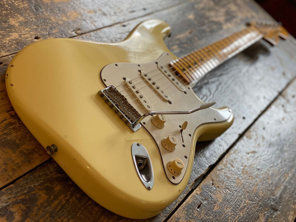 Thumbnail: Scarce Early 90's FujiGen Fender Japan 1968 RI Olympic White Stratocaster 1993