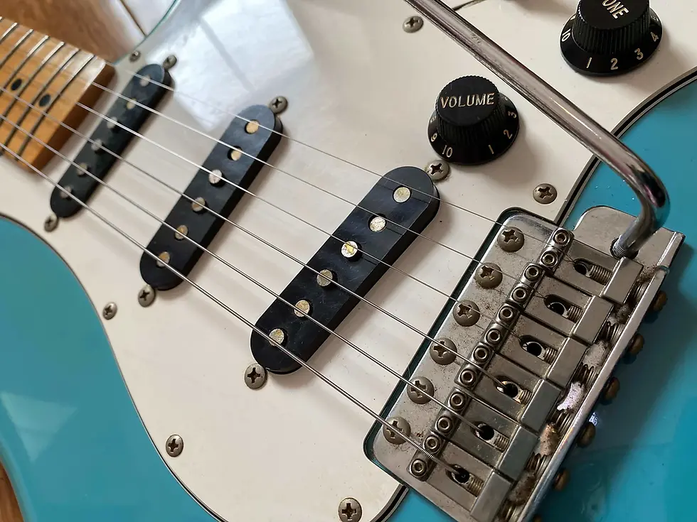 Thumbnail: Fender Japan Stratocaster 1972 Reissue Unique Custom Finish California Blue CIJ