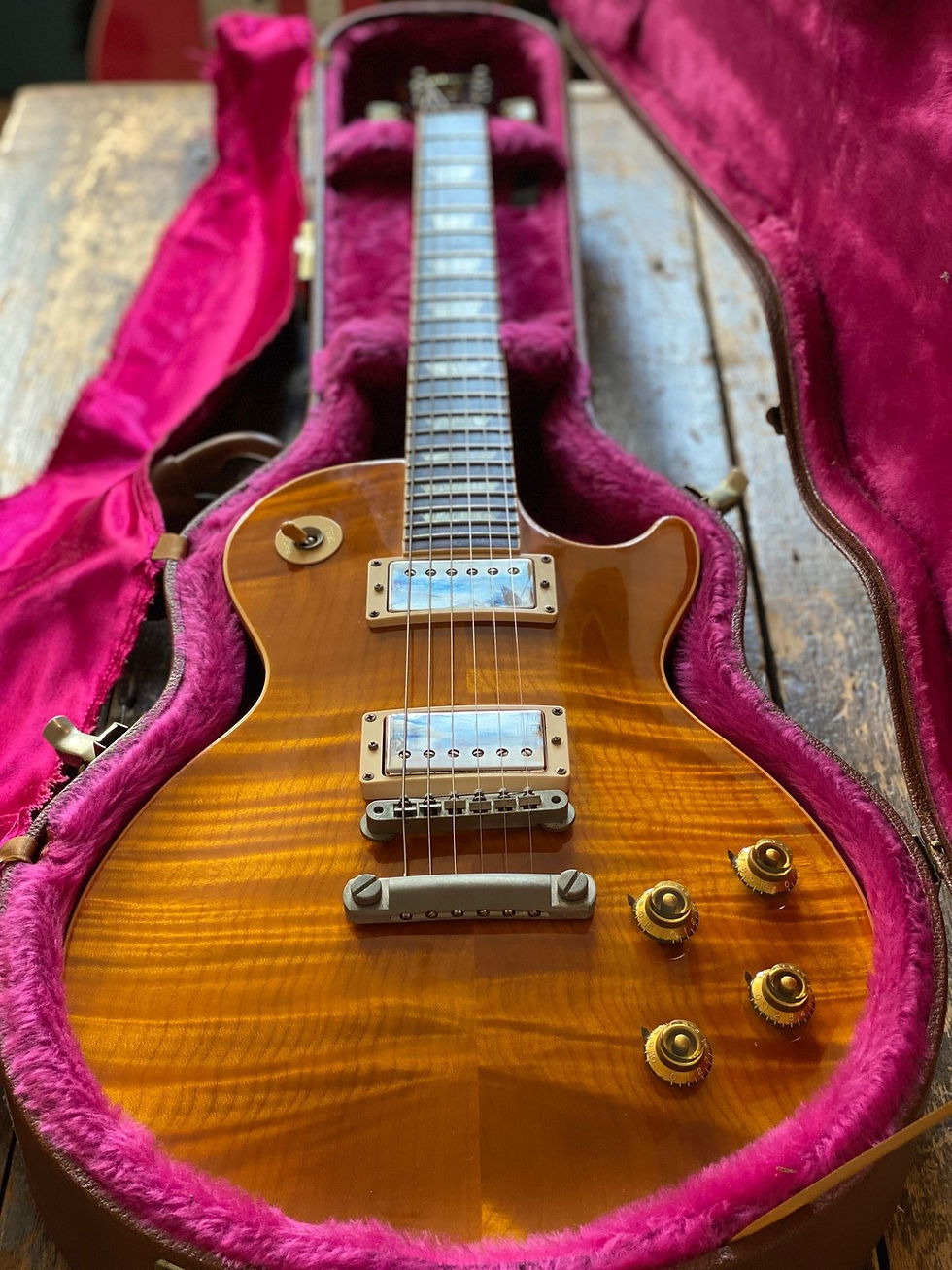 Thumbnail: Gibson Les Paul Classic Premium Plus 1994 Trans Amber Yamano Order All Original
