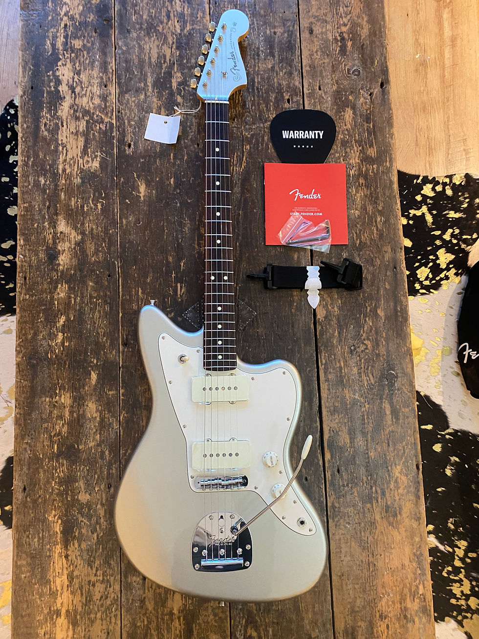 Thumbnail: Fender Japan Limited Edition FSR Hybrid II Jazzmaster Inca Silver USA Pickups