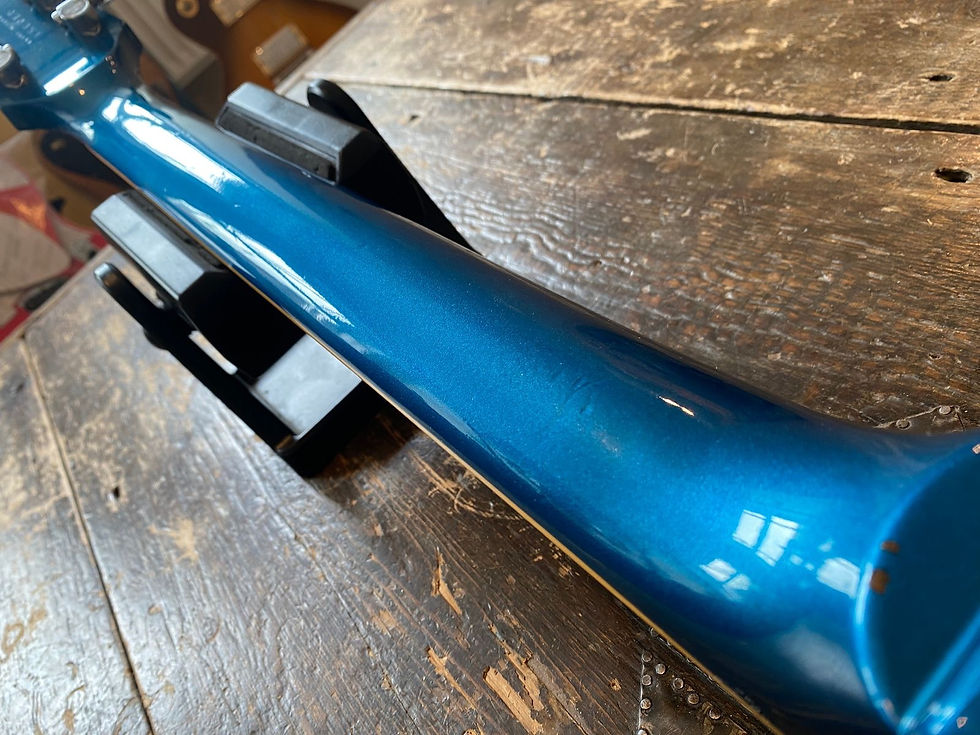 Thumbnail: Vintage 1982 Japanese Yamaha SG800s Factory Metallic Blue w/ Vintage Leatherette