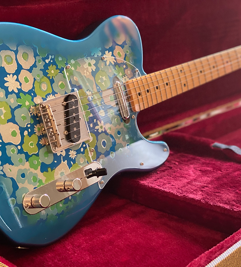 Fender Japan Telecaster 2015 Exclusive Blue Flower w/ Maple