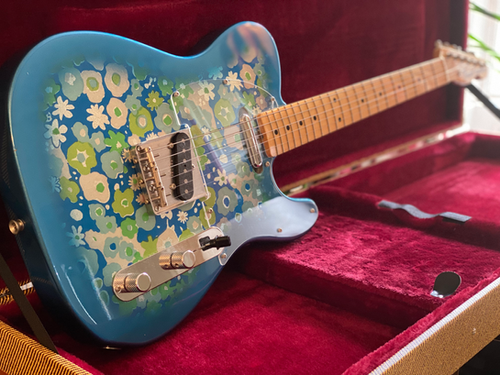 Fender Japan Telecaster 2015 Exclusive Blue Flower w/ Maple