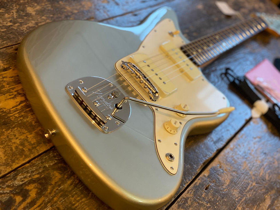 Thumbnail: Fender Japan Limited Edition FSR Hybrid II Jazzmaster Inca Silver USA Pickups