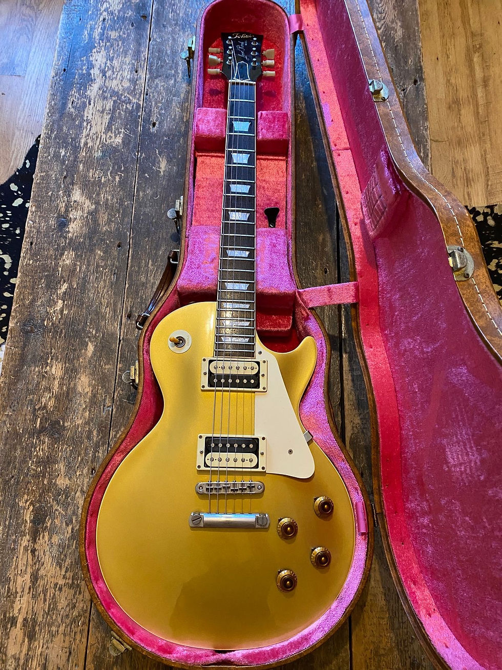 Thumbnail: Tokai Vintage Japanese LS-50 Single Cutaway 1984 Aged Goldtop w/ OHSC
