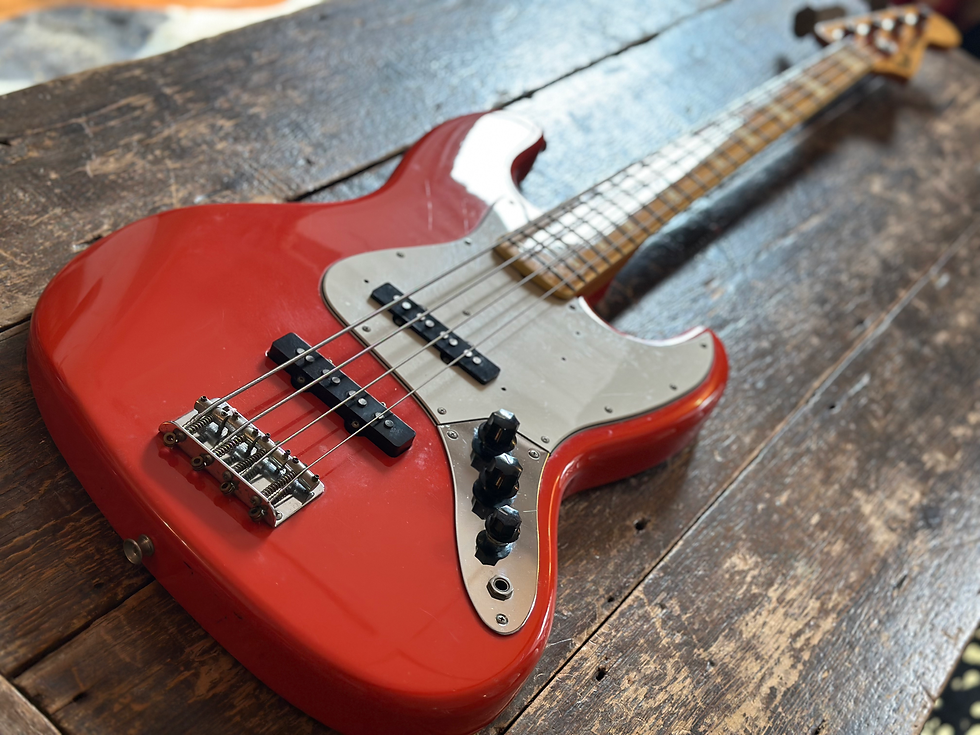 ベース Fender Japan JB75-90US Fiesta Red Fender Japan Jazz Bass JB75-90US Fiesta Red - Free shipping