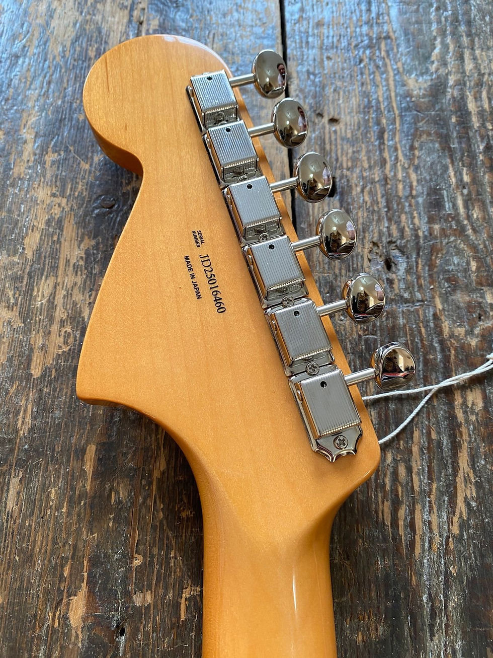 Thumbnail: Fender Japan FSR Alder Jaguar Reissue MIJ Piano Black w/ Anodised Pickguard MIJ