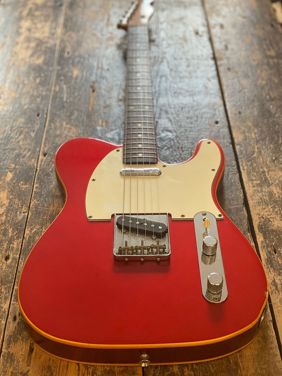 Thumbnail: Vintage 1991 Fender Japan Telecaster 1962 RI FujiGen Built Candy Apple Red