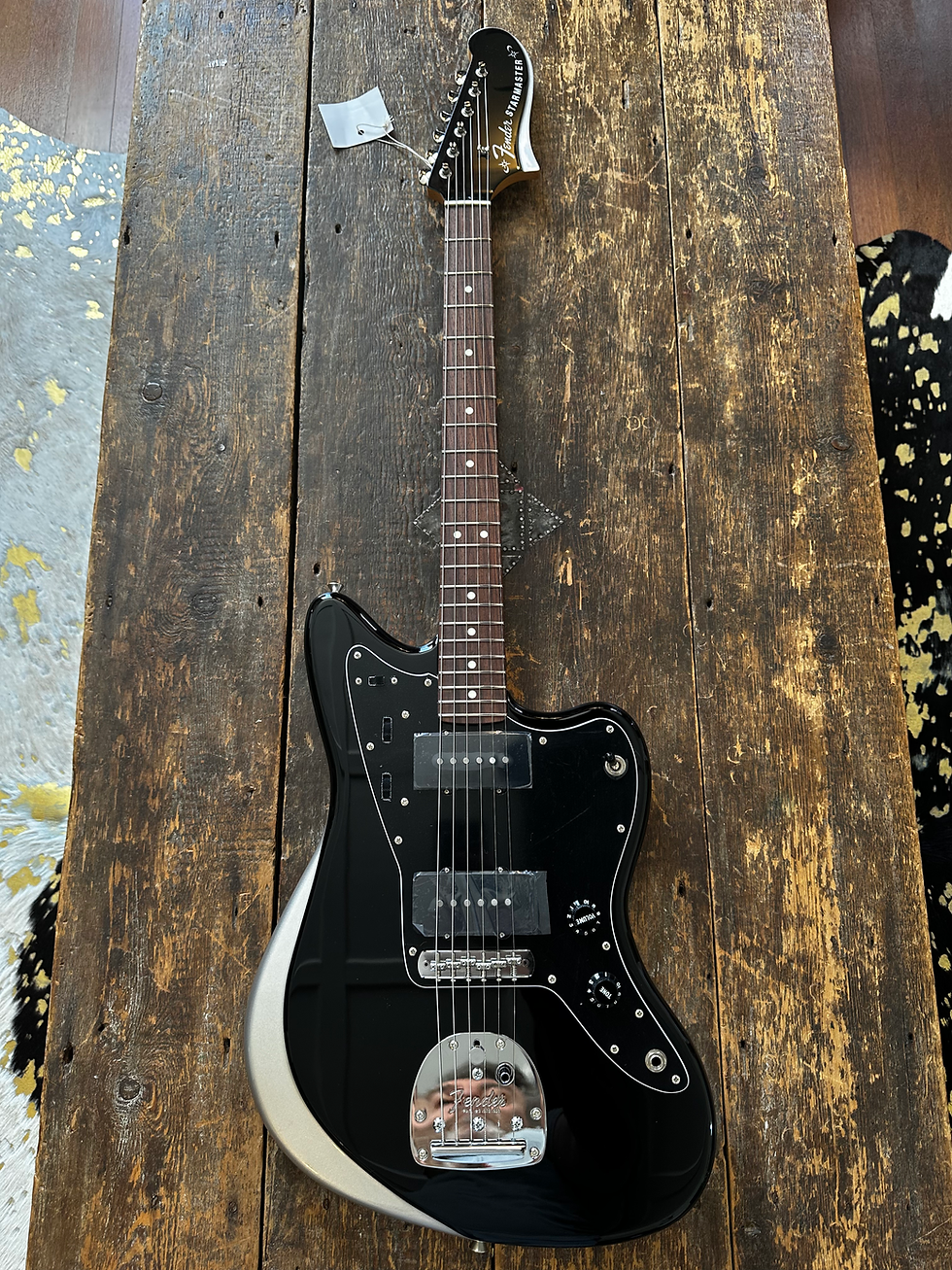 Thumbnail: Ltd Edition Fender Japan Starmaster Offset FSR Black Nr Mint Condition
